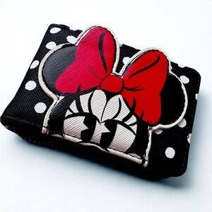Disney Parks x Loungefly Minnie Mouse Polka Dot Wallet Card Holder NWT